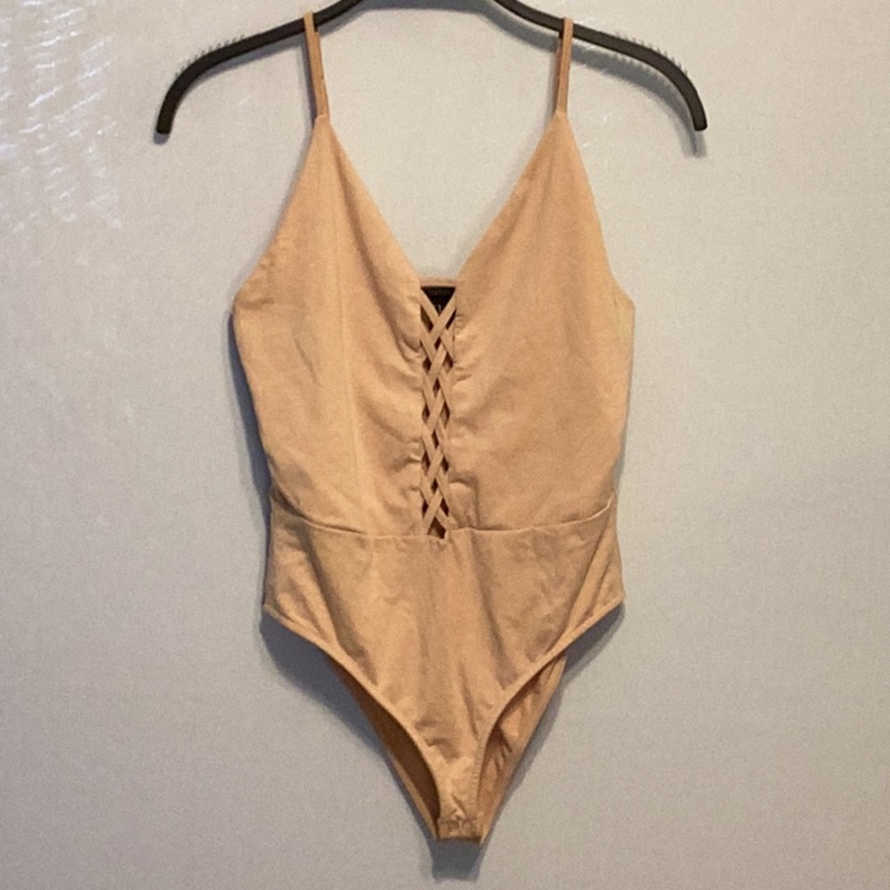 Forever 21 flesh colour bodysuit size small